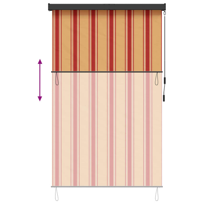 Rulou textil Multicolour 100 x 250 cm Țesătură și Aluminiu WALTI