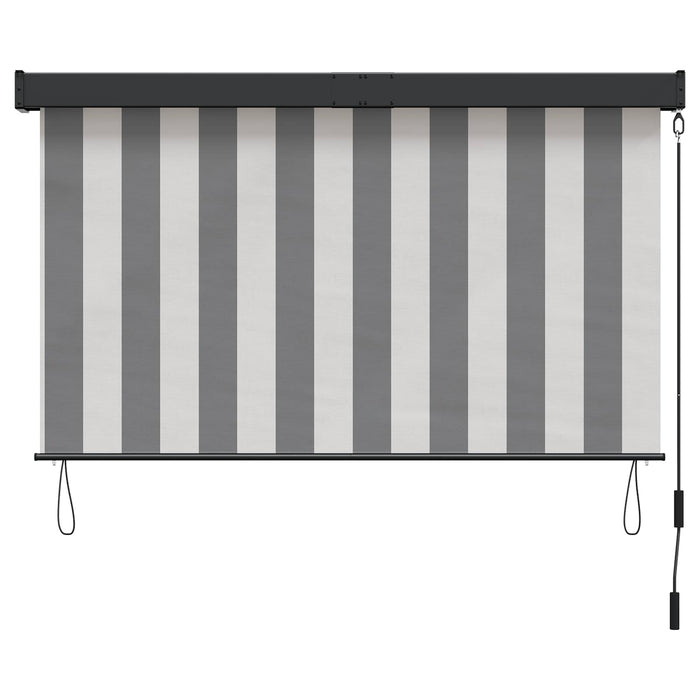Rulou textil Antracit și Alb 140 x 250 cm Țesătură și Aluminiu - WALTI WALTI