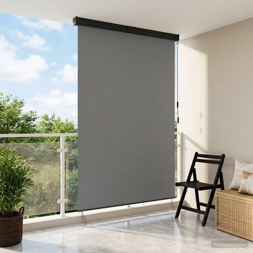 Rulou textil Gri deschis 180 x 250 cm Țesătură și Aluminiu - WALTI WALTI