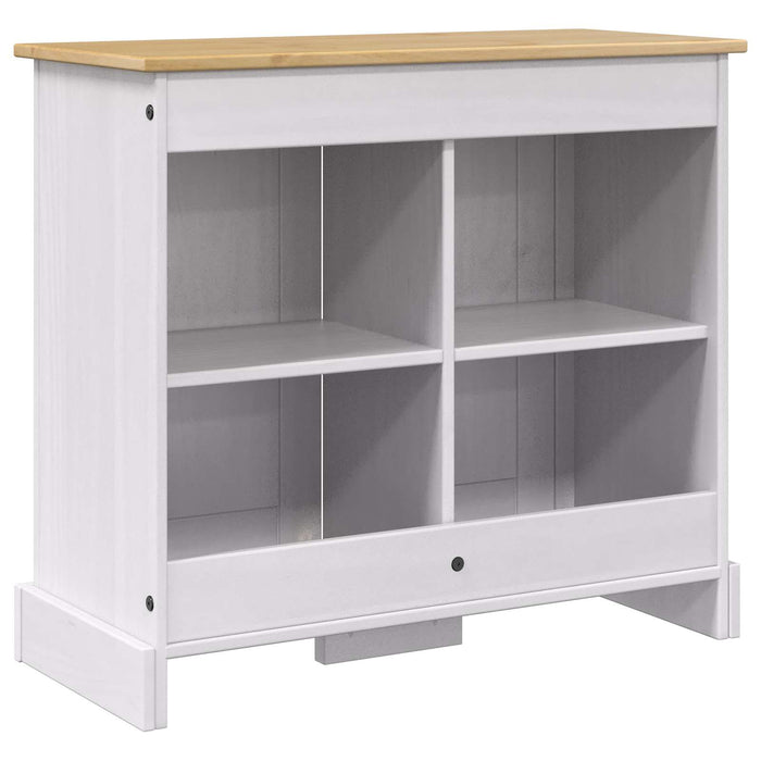 Suport pentru acvariu CORONA Alb și maro 81,5 x 37 x 73 cm - WALTI WALTI