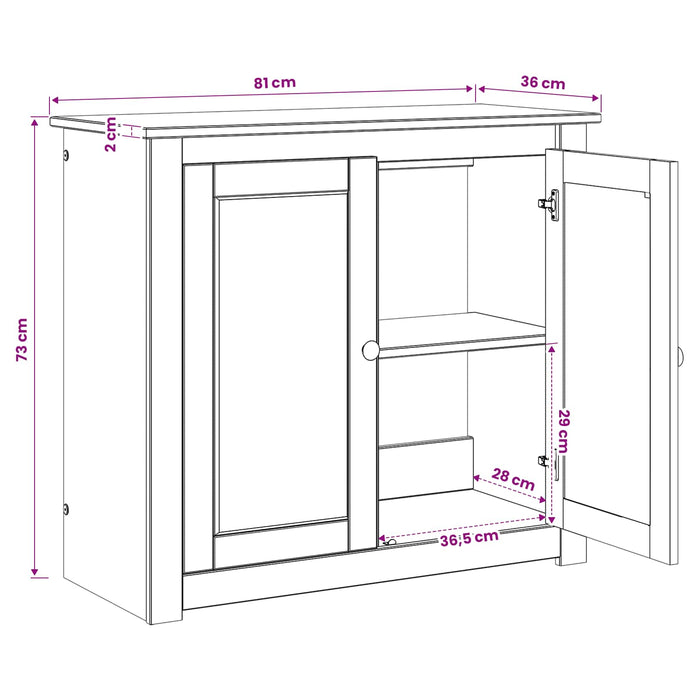Suport pentru acvariu PANAMA Alb și maro 81 x 36 x 73 cm 250 kg WALTI