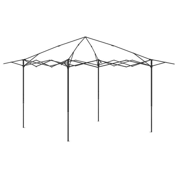 Gazebo cu 4 Pereți Laterali 2,6 x 2,6 m Gri deschis și antracit WALTI