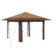 Gazebo fără Pereți Laterali Bej și Maro - WALTI WALTI
