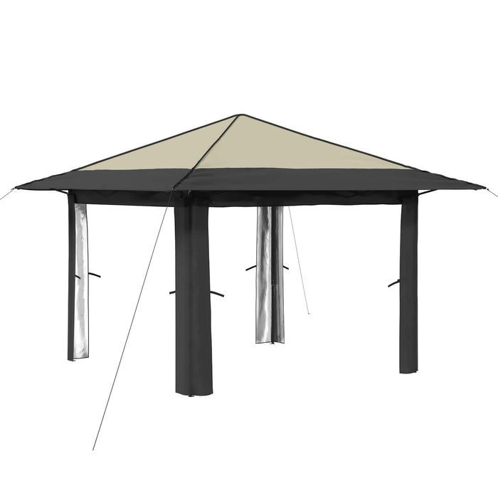 Gazebo fără Pereți Laterali 3,3 x 3,3 m Crem și Antracit WALTI