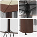 Gazebo cu 4 Pereți Laterali 3,3 x 3,3 m Crem și Marron - WALTI WALTI