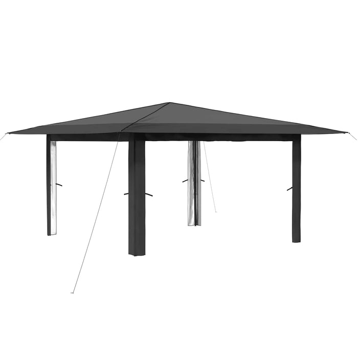 Gazebo fără pereți laterali 4 x 4 m Gri deschis și antracit WALTI
