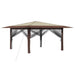 Gazebo cu 4 pereți laterali 4 x 4 m Crem și Marron - WALTI WALTI