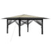 Gazebo cu 4 pereți laterali 4 x 4 m Crem și Antracit - WALTI WALTI
