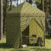 Cort cu canopy și 4 pereți laterali 2 x 2 m Camuflaj armată - WALTI WALTI