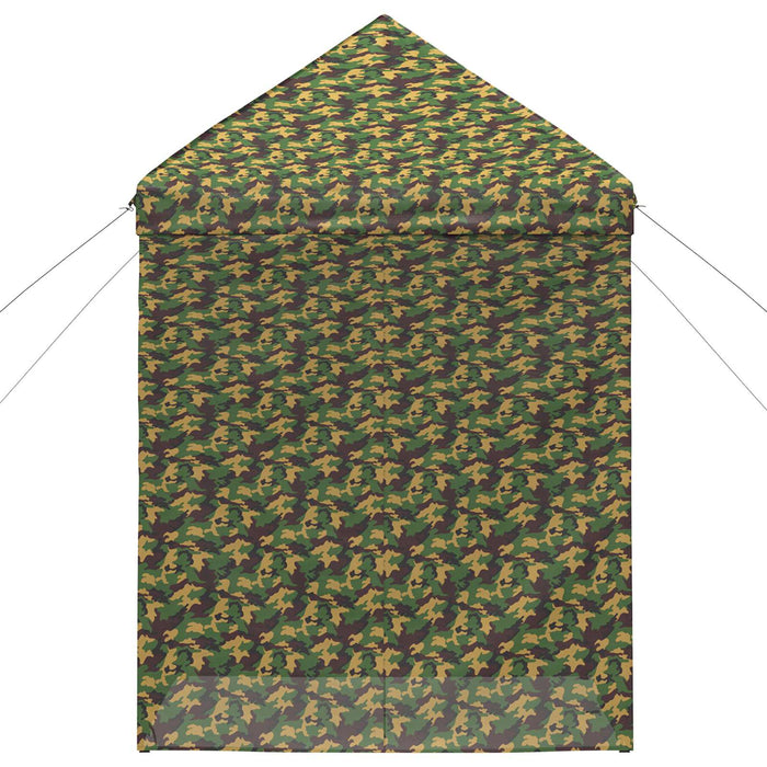 Cort cu canopy și 4 pereți laterali 2 x 2 m Camuflaj armată - WALTI WALTI