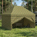 Cort cu canopy și 4 pereți laterali 2,9 x 4,3 m Camuflaj armată - WALTI WALTI