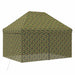 Cort cu canopy și 4 pereți laterali 2,9 x 4,3 m Camuflaj armată - WALTI WALTI