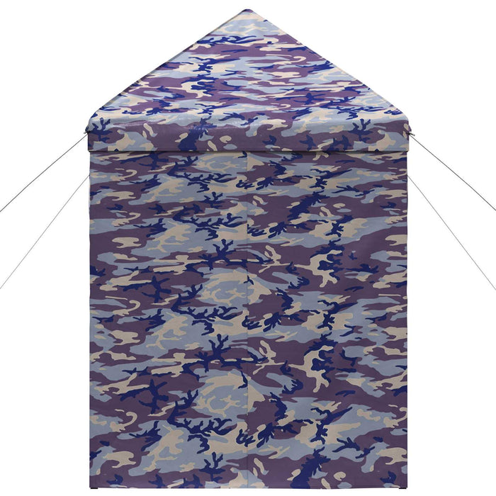 Gară pop-up cu 4 perete laterale 2 x 2 m Camuflaj albastru - WALTI WALTI
