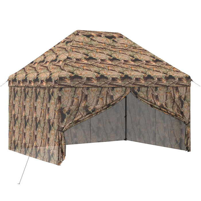 Gară pop-up cu 4 perete laterale 3 x 4 m Camuflaj pădure WALTI