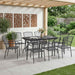 Set de masă pentru grădină 9 pcs Antracit 212 x 90 x 76 cm - WALTI WALTI