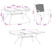 Set de masă pentru grădină 9 pcs Antracit 212 x 90 x 76 cm - WALTI WALTI