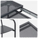 Set de masă pentru grădină 7 pcs Antracit Oțel - WALTI WALTI