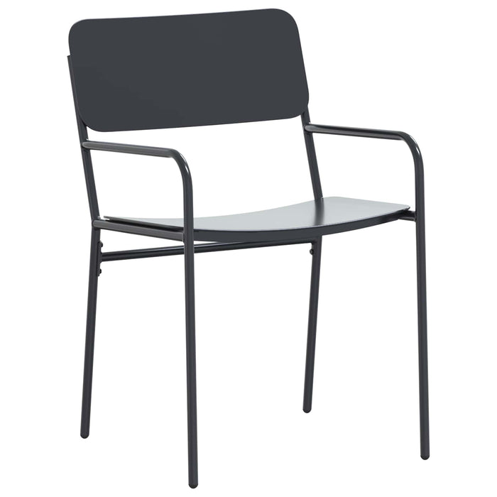Set de masă pentru grădină 7 pcs Antracit Oțel - WALTI WALTI