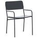Set de masă pentru grădină 7 pcs Antracit Oțel - WALTI WALTI