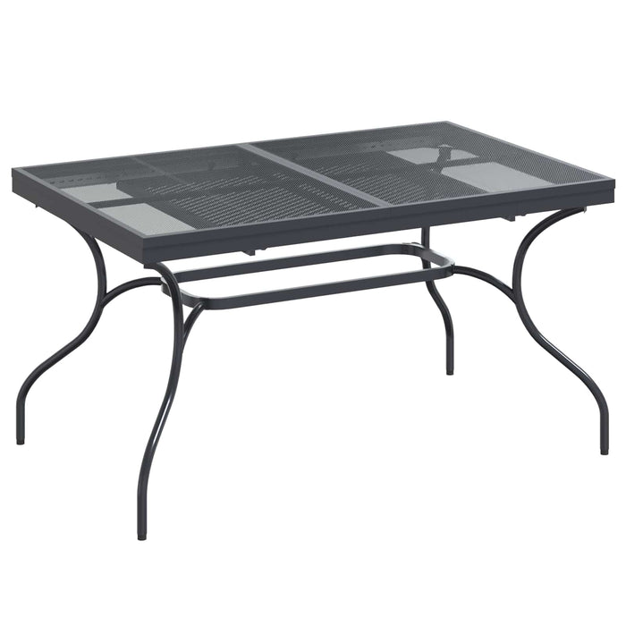 Set de masă pentru grădină 7 pcs Antracit Oțel - WALTI WALTI