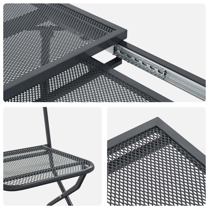 Set de masă pentru grădină 7 pcs Antracit 212 x 90 x 76 cm - WALTI WALTI