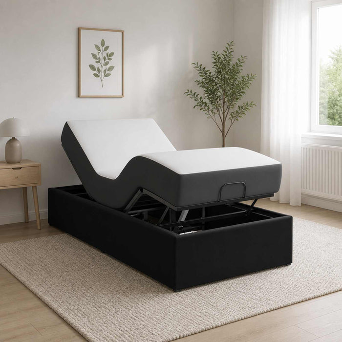 Cadru Electric Ajustabil pentru Pat Negru 200 x 80 x 33,5 cm WALTI