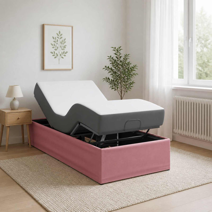 Cadru Electric Ajustabil pentru Pat Roz 200 x 90 x 33,5 cm Oțel WALTI