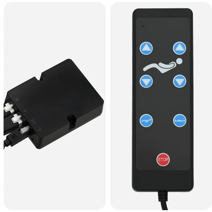 Cadru Electric Ajustabil pentru Pat Negru 200 x 90 x 33,5 cm WALTI