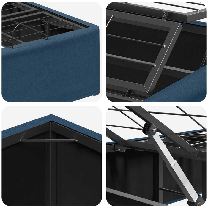 Cadru Electric Ajustabil pentru Pat albastru 200 x 90 x 33,5 cm WALTI