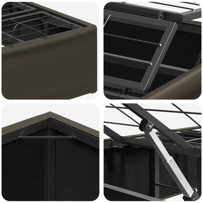 Cadru Electric Ajustabil pentru Pat Gri 200 x 90 x 33,5 cm Oțel WALTI