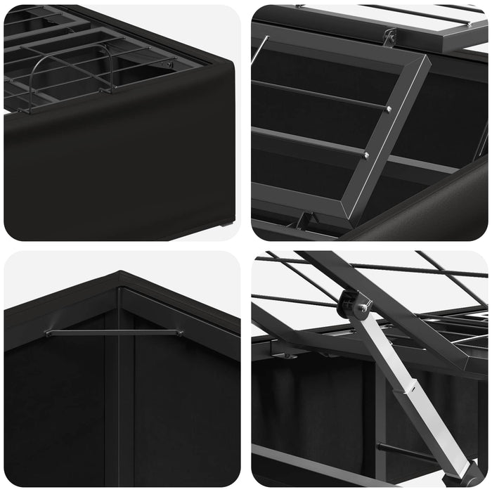Cadru Electric Ajustabil pentru Pat Negru 200 x 100 x 33,5 cm WALTI
