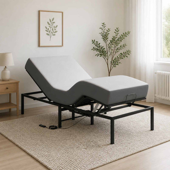 Cadru Electric Ajustabil pentru Pat Negru 200 x 80 x 33,5 cm WALTI