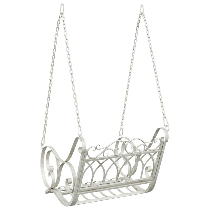 Bancă swinging Oțel 71 x 75 x 59 cm Alb Antic - WALTI WALTI