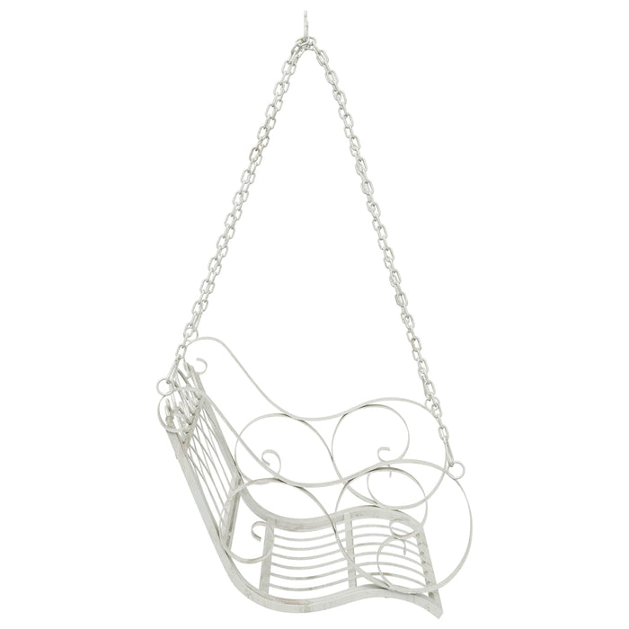Bancă swinging Oțel 71 x 75 x 59 cm Alb Antic - WALTI WALTI