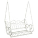 Bancă swinging Oțel 109 x 75 x 59 cm Alb Antic - WALTI WALTI