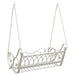 Bancă swinging Oțel 109 x 75 x 59 cm Alb Antic - WALTI WALTI