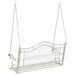 Bancă swinging Oțel 115 x 61 x 63 cm Alb Antic - WALTI WALTI