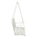 Bancă swinging Oțel 115 x 61 x 63 cm Alb Antic - WALTI WALTI
