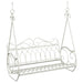 Bancă swinging Oțel 112 x 60 x 126,5 cm Alb Antic - WALTI WALTI