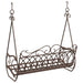 Bancă swinging Oțel 112 x 60 x 126,5 cm Maro Antic - WALTI WALTI