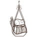 Bancă swinging Oțel 112 x 60 x 126,5 cm Maro Antic - WALTI WALTI