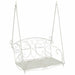 Bancă swinging Oțel 105,5 x 61 x 56 cm Alb Antic - WALTI WALTI