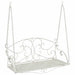 Bancă swinging Oțel 110 x 52,5 x 47 cm Alb Antic - WALTI WALTI