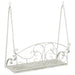 Bancă swinging Oțel 110 x 52,5 x 47 cm Alb Antic - WALTI WALTI