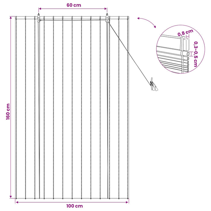 Rulou textil Maro 100 x 160 cm Stuf - WALTI WALTI