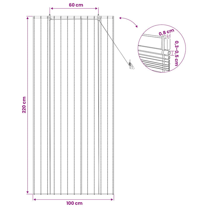 Rulou textil Maro 100 x 220 cm Stuf - WALTI WALTI