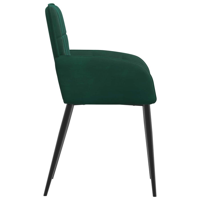 Scaune de dining 2 pcs Catifea Verde închis 57 x 50 x 85 cm WALTI