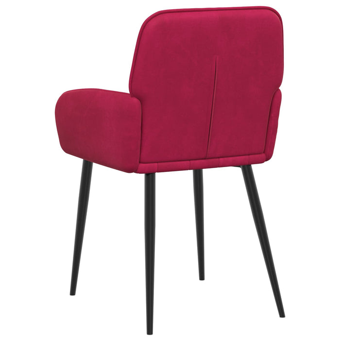 Scaune de dining 2 pcs Catifea Roșu Vin 57 x 50 x 85 cm WALTI