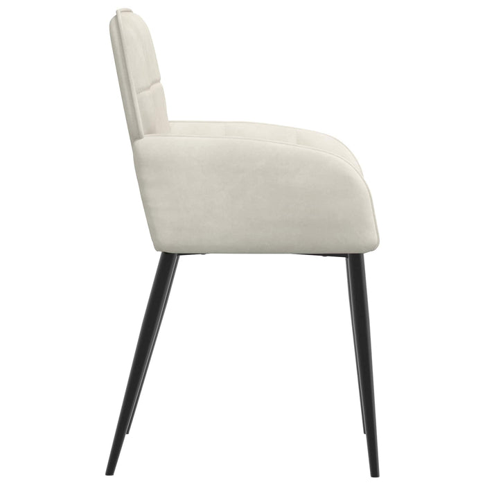 Scaune de dining 2 pcs Catifea Crem 57 x 50 x 85 cm WALTI
