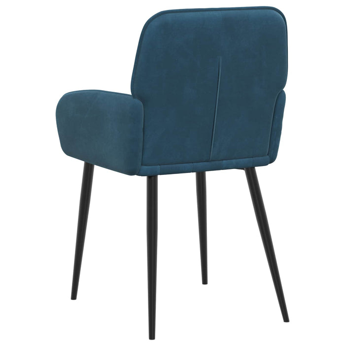 Scaune de dining 2 pcs Catifea albastru 57 x 50 x 85 cm WALTI